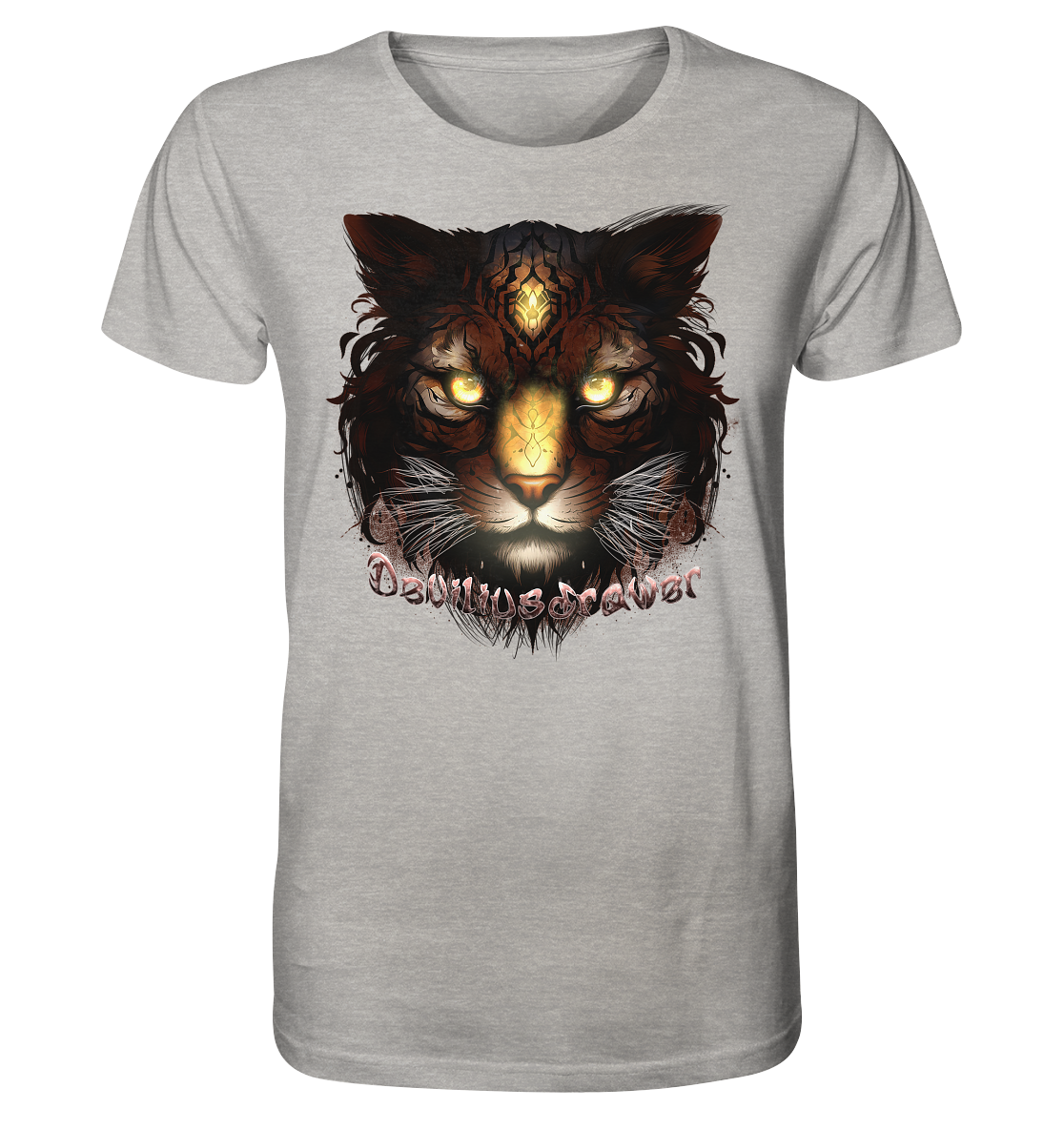Deviliusdrawer Gold Tigercat - Organic Shirt