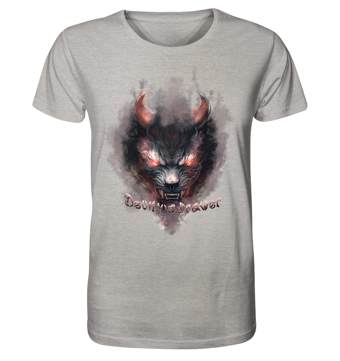Deviliusdrawer Red Smoked Cat - Organic Shirt