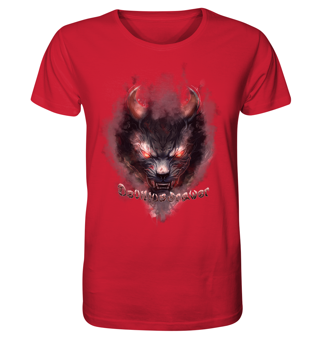 Deviliusdrawer Red Smoked Cat - Organic Shirt