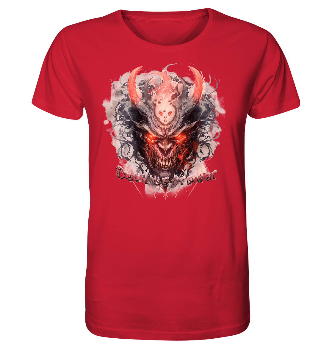Deviliusdrawer Red Horn Devil - Organic Shirt