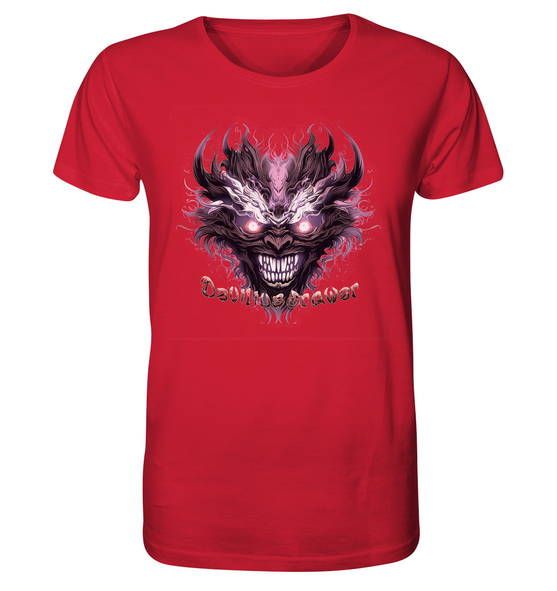 Deviliusdrawer Crazy Mask - Organic Shirt