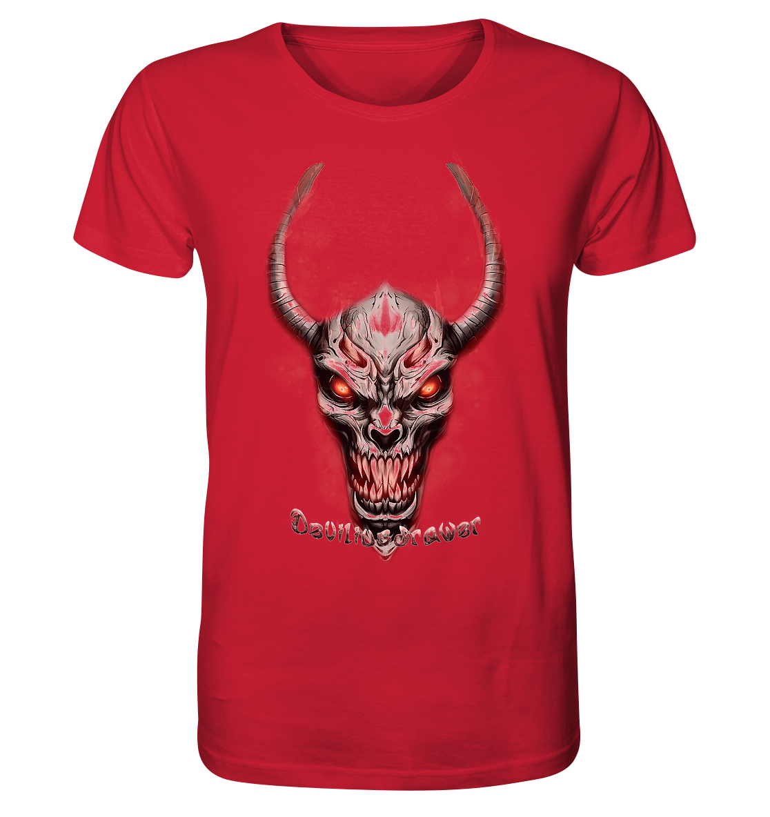 Deviliusdrawer Red Eyed Skeleton - Organic Shirt