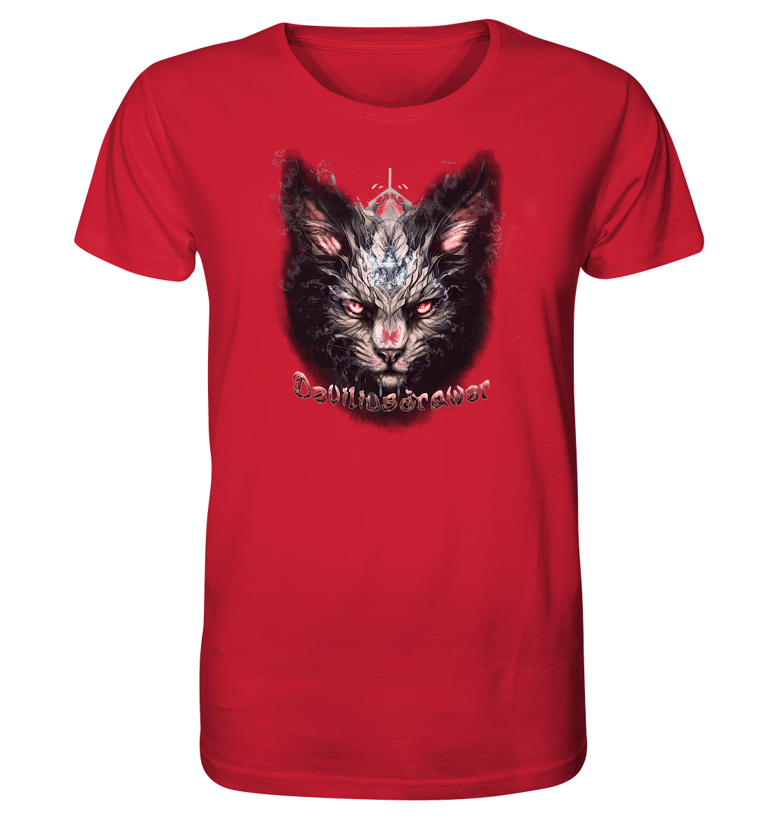 Deviliusdrawer Myshtical Redeyed Cat - Organic Shirt