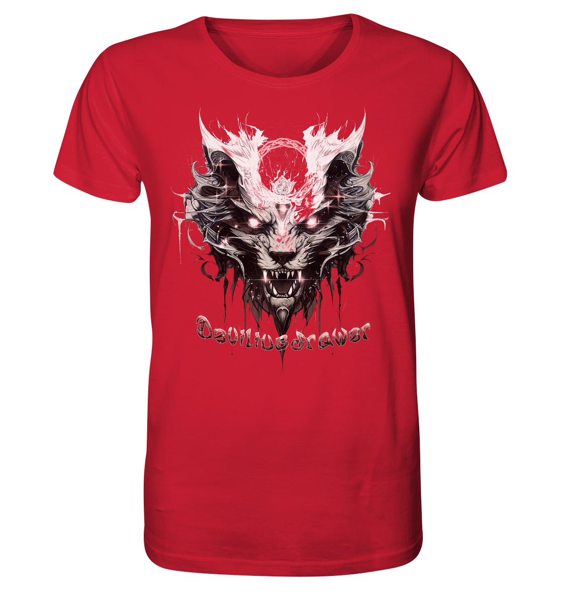 Deviliusdrawer Demonic Glow Cat - Organic Shirt