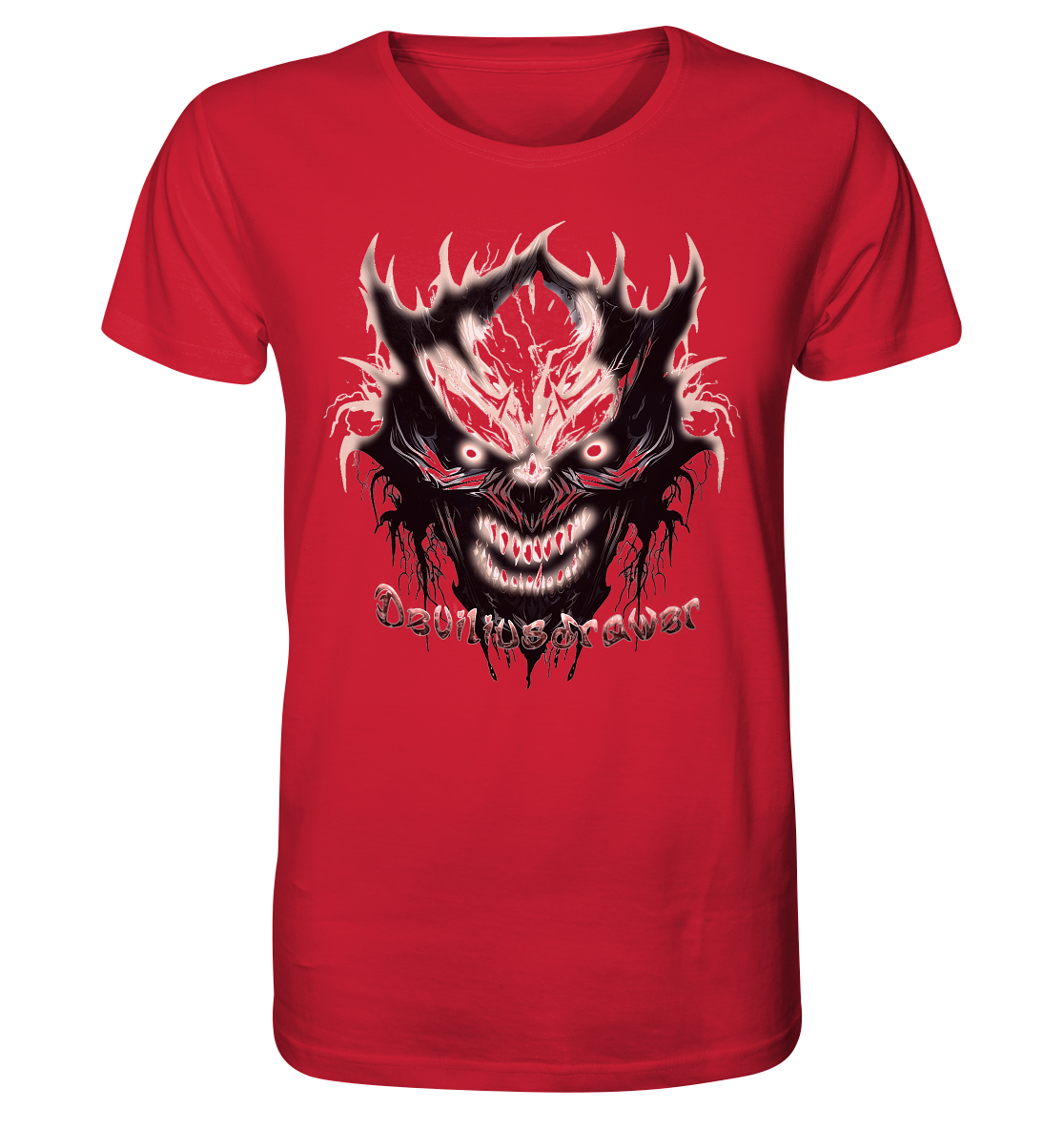 Deviliusdrawer Crazy Glow Devil - Organic Shirt