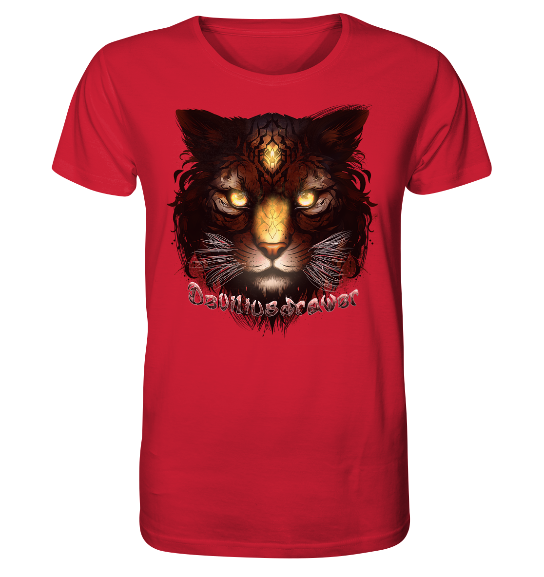 Deviliusdrawer Gold Tigercat - Organic Shirt