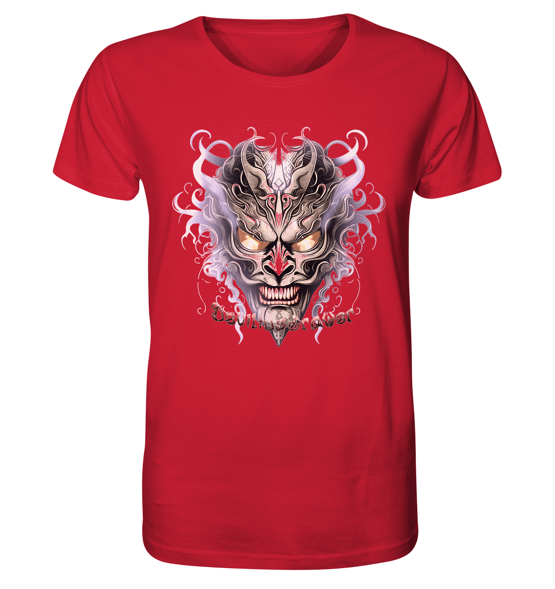 Deviliusdrawer Demon Mask Violet - Organic Shirt