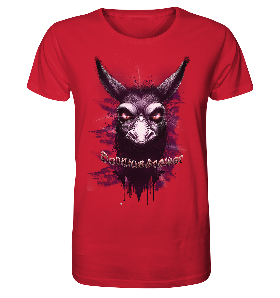 Deviliusdrawer Purple Donkey - Organic Shirt