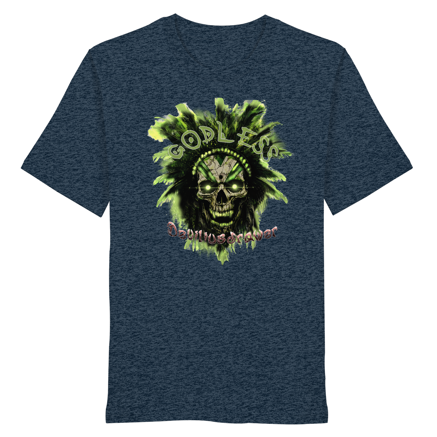 Deviliusdrawer Godless Skull - Organic Shirt