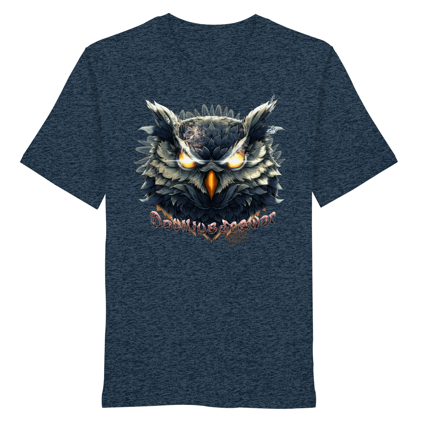 Deviliusdrawer Dark Fire Owl - Organic Shirt