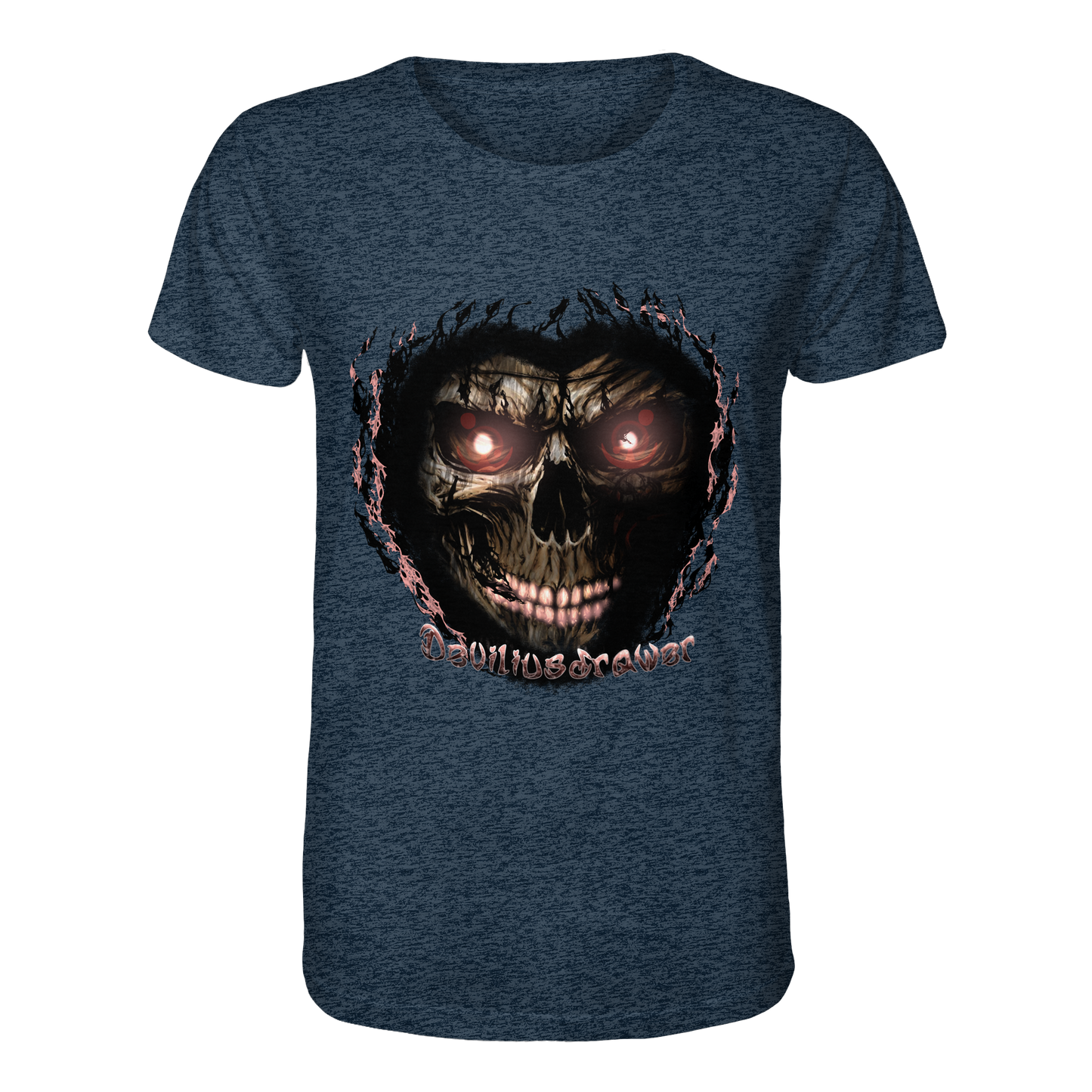 Deviliusdrawer Glow Skeleton - Organic Shirt