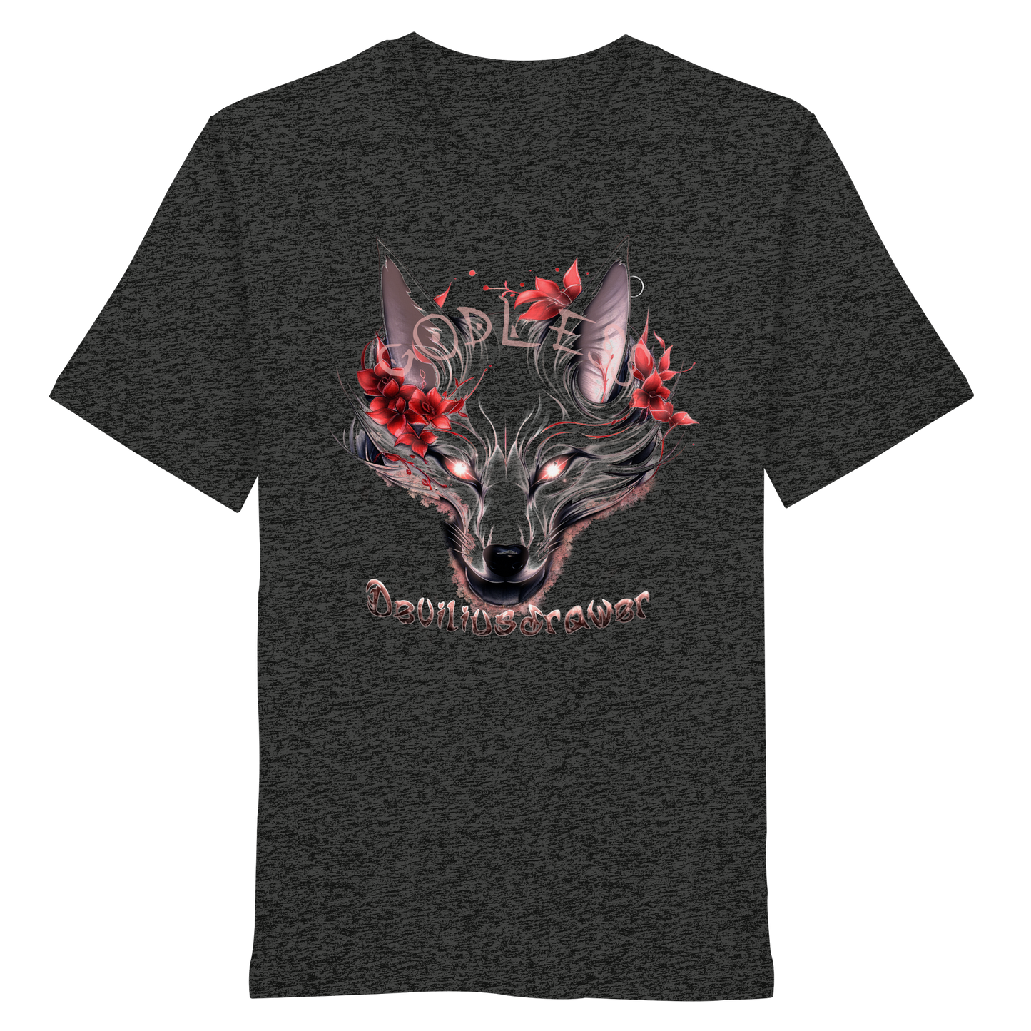 Deviliusdrawer Kitsune Wolf - Organic Shirt