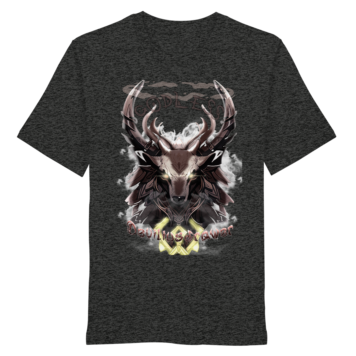 Deviliusdrawer Godless Deer - Organic Shirt
