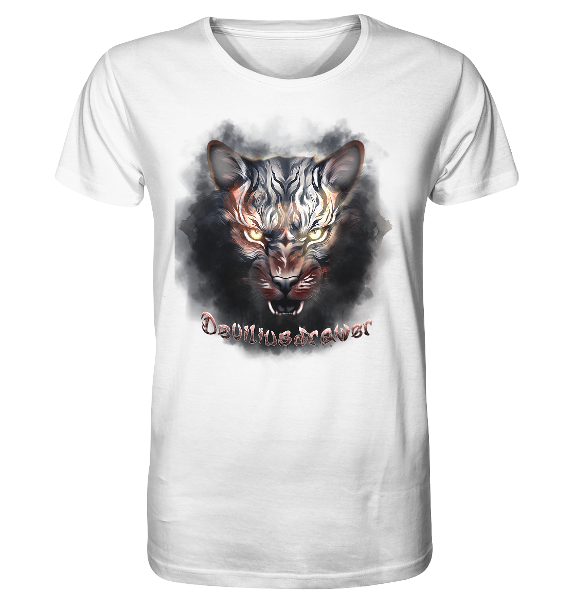 Deviliusdrawer Smoke Tiger - Organic Shirt