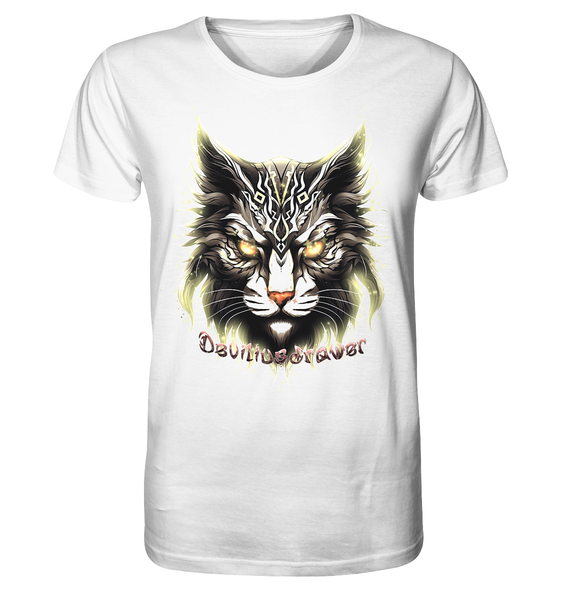 Deviliusdrawer Golden Cat - Organic Shirt