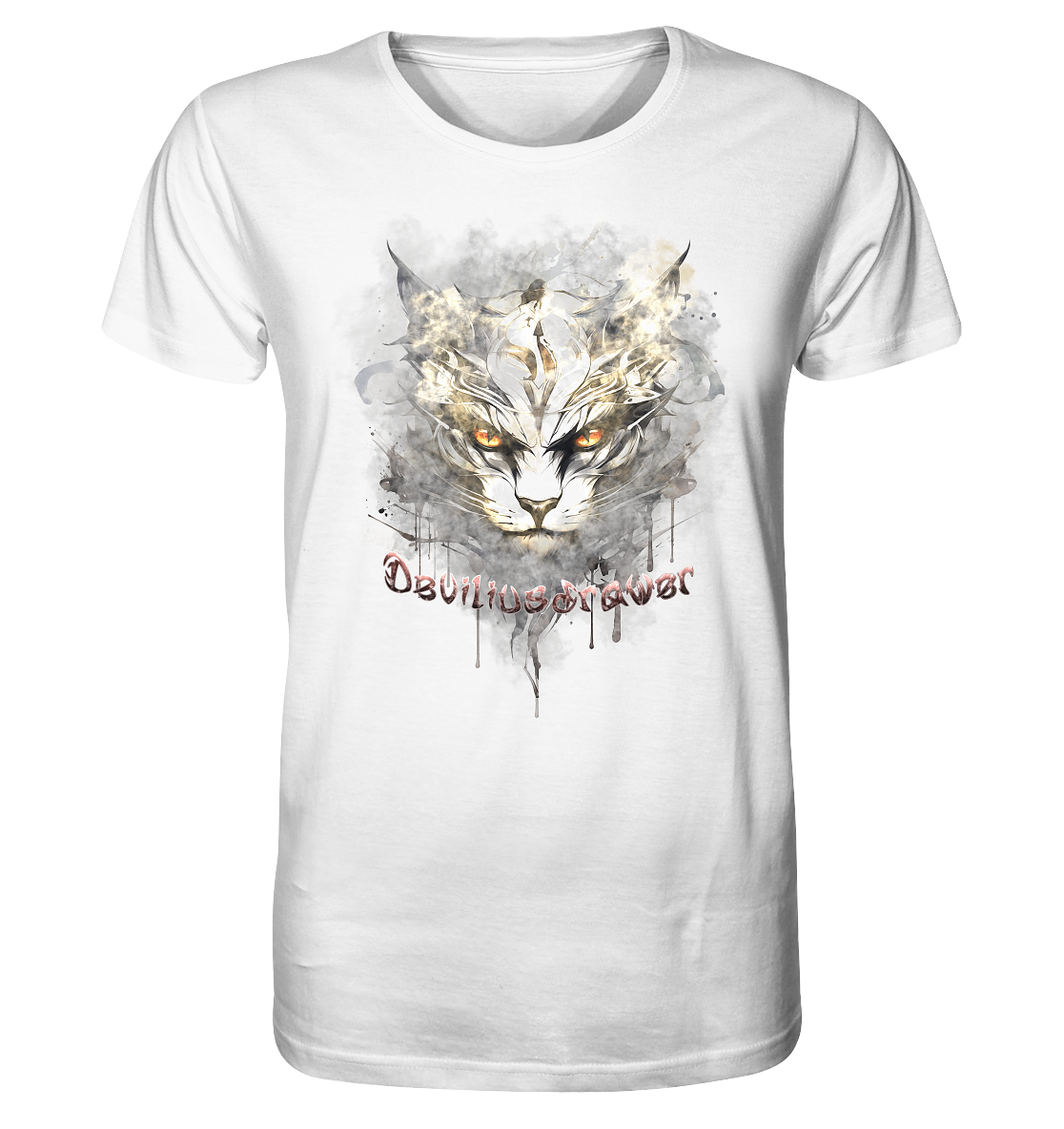 Deviliusdrawer White Catgod - Organic Shirt