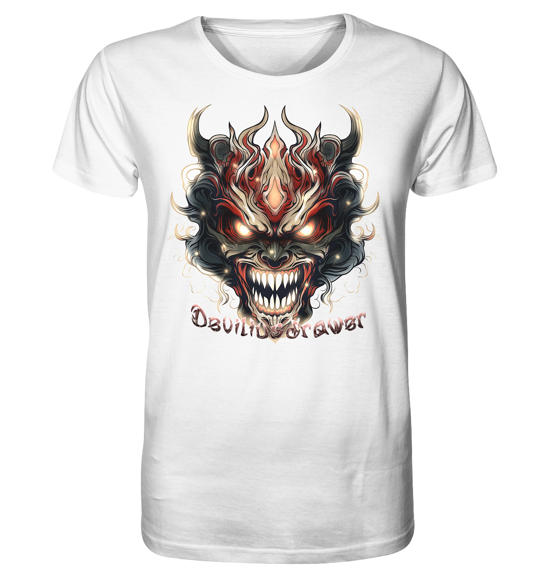 Deviliusdrawer Evil Vamp Mask - Organic Shirt