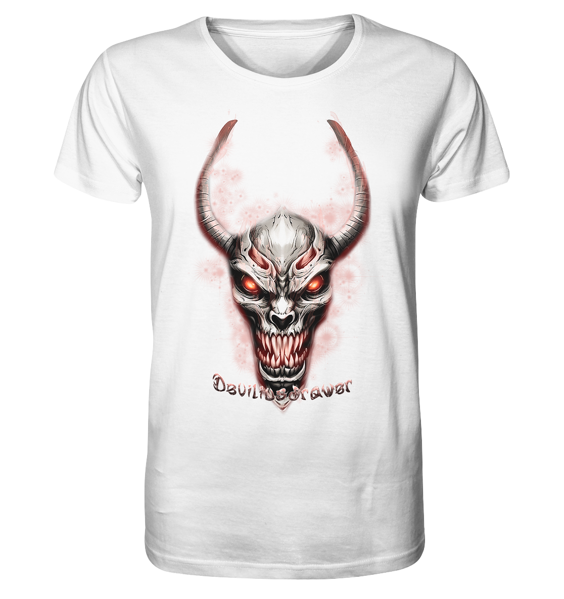 Deviliusdrawer Red Eyed Skeleton - Organic Shirt