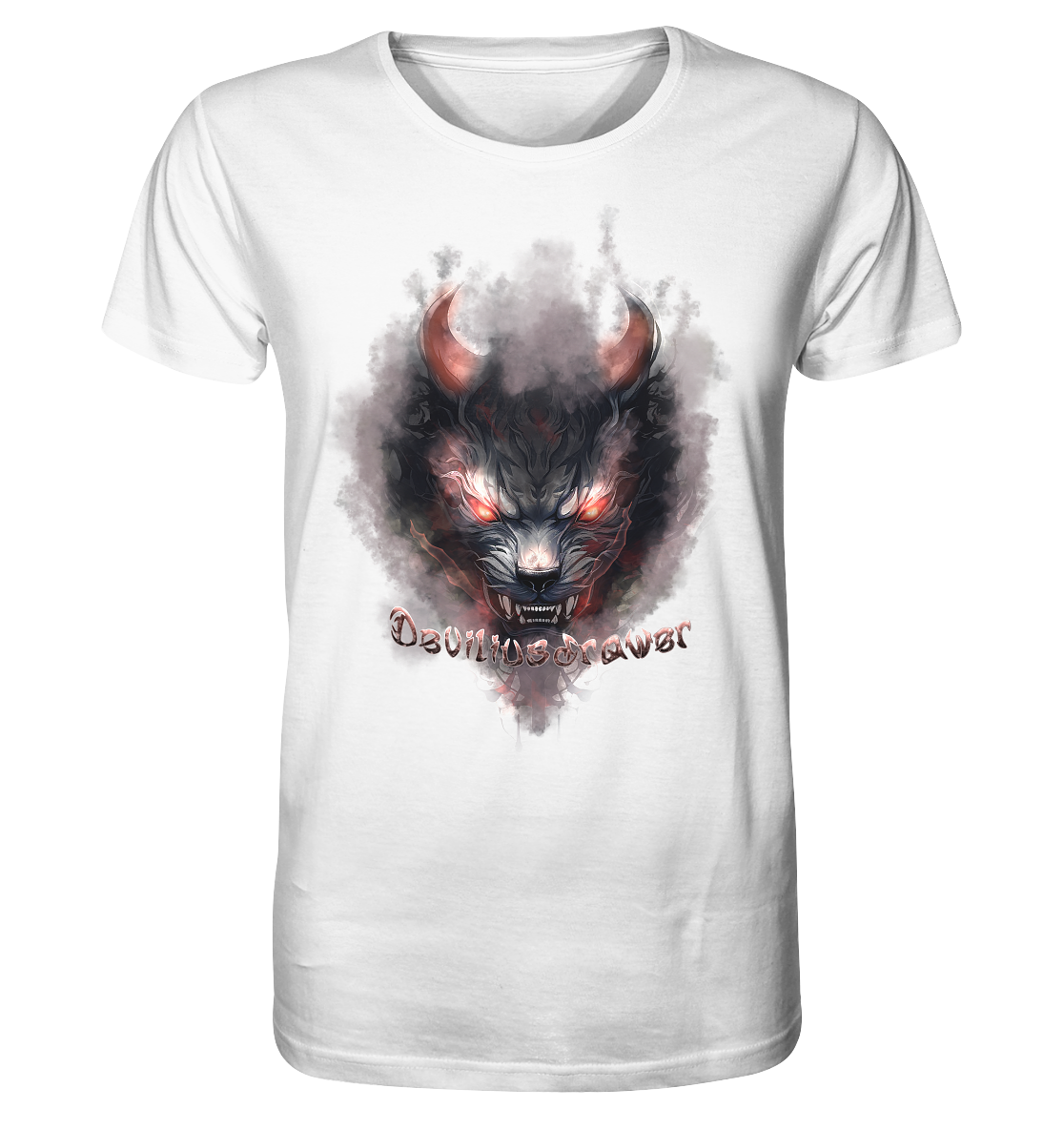 Deviliusdrawer Red Smoked Cat - Organic Shirt