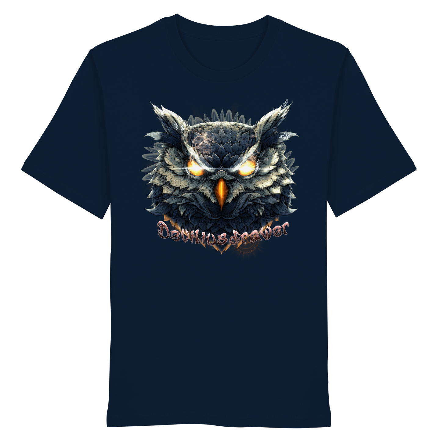 Deviliusdrawer Dark Fire Owl - Organic Shirt