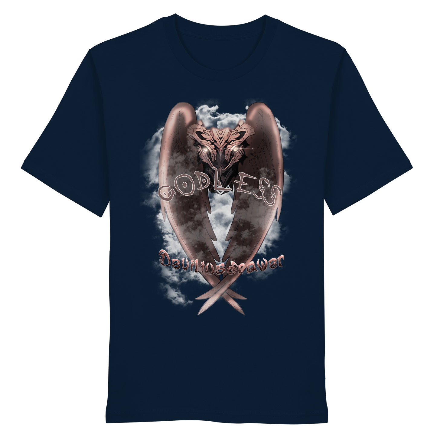 Deviliusdrawer Godless Owl - Organic Shirt