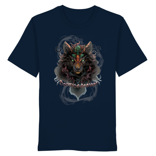 Deviliusdrawer Godless Wolf - Organic Shirt