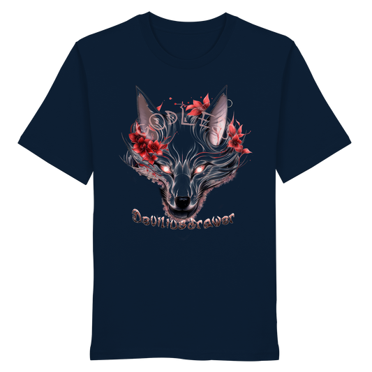 Deviliusdrawer Kitsune Wolf - Organic Shirt