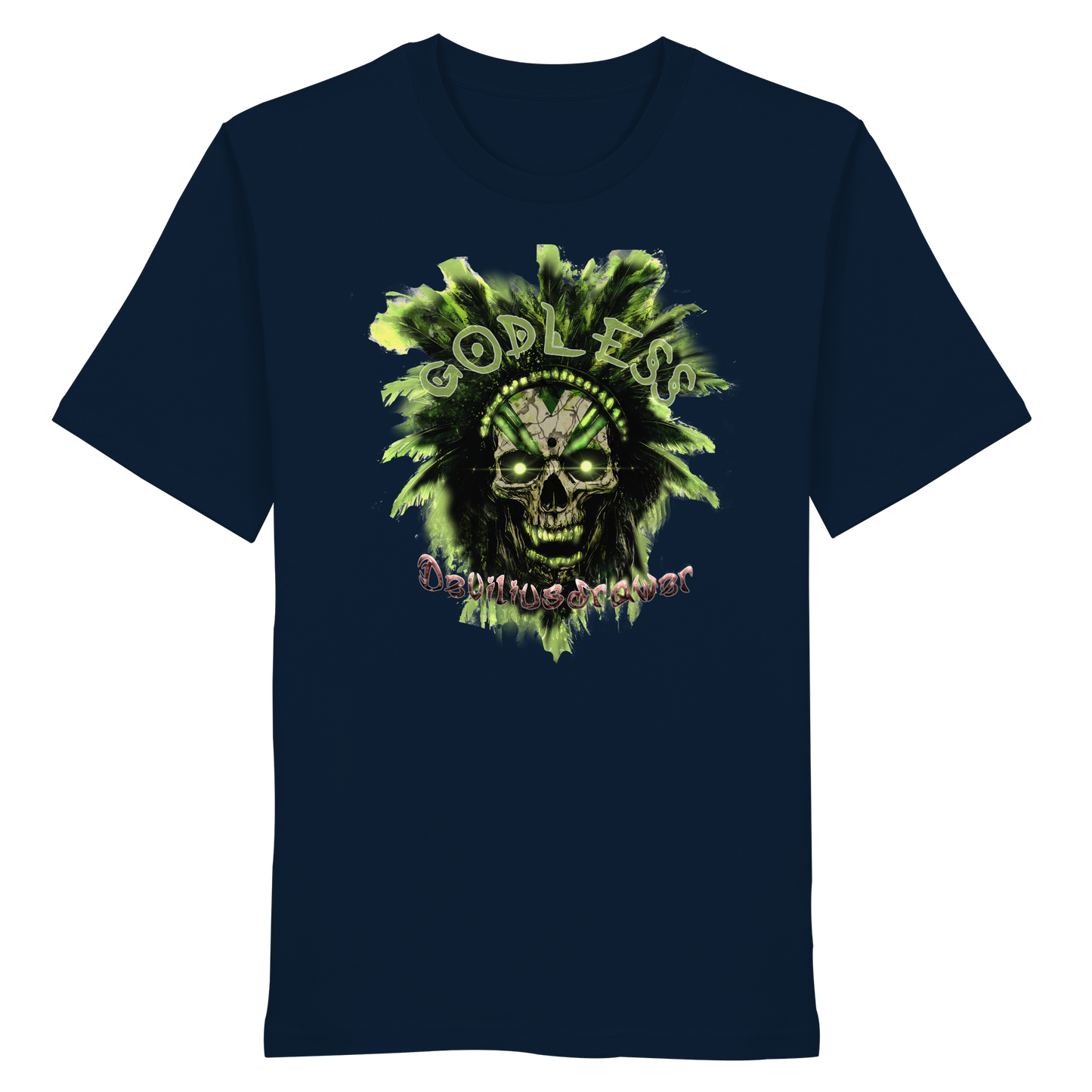 Deviliusdrawer Godless Skull - Organic Shirt