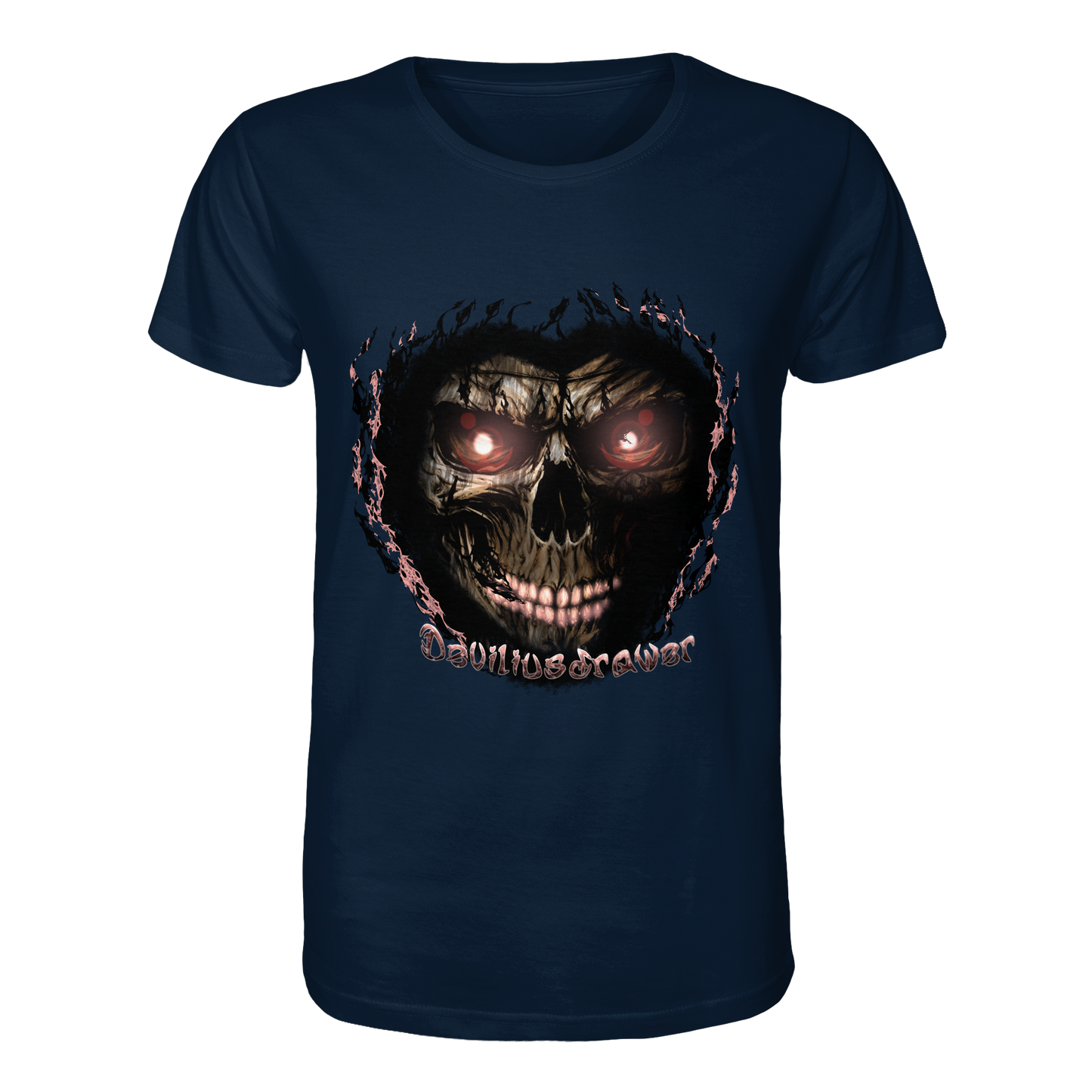 Deviliusdrawer Glow Skeleton - Organic Shirt