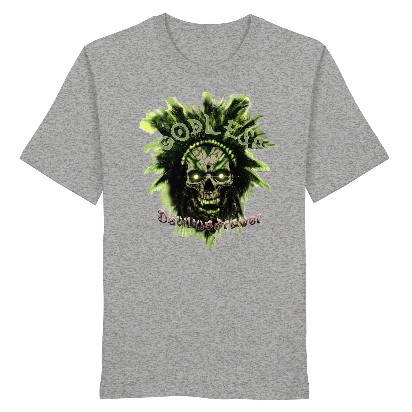 Deviliusdrawer Godless Skull - Organic Shirt