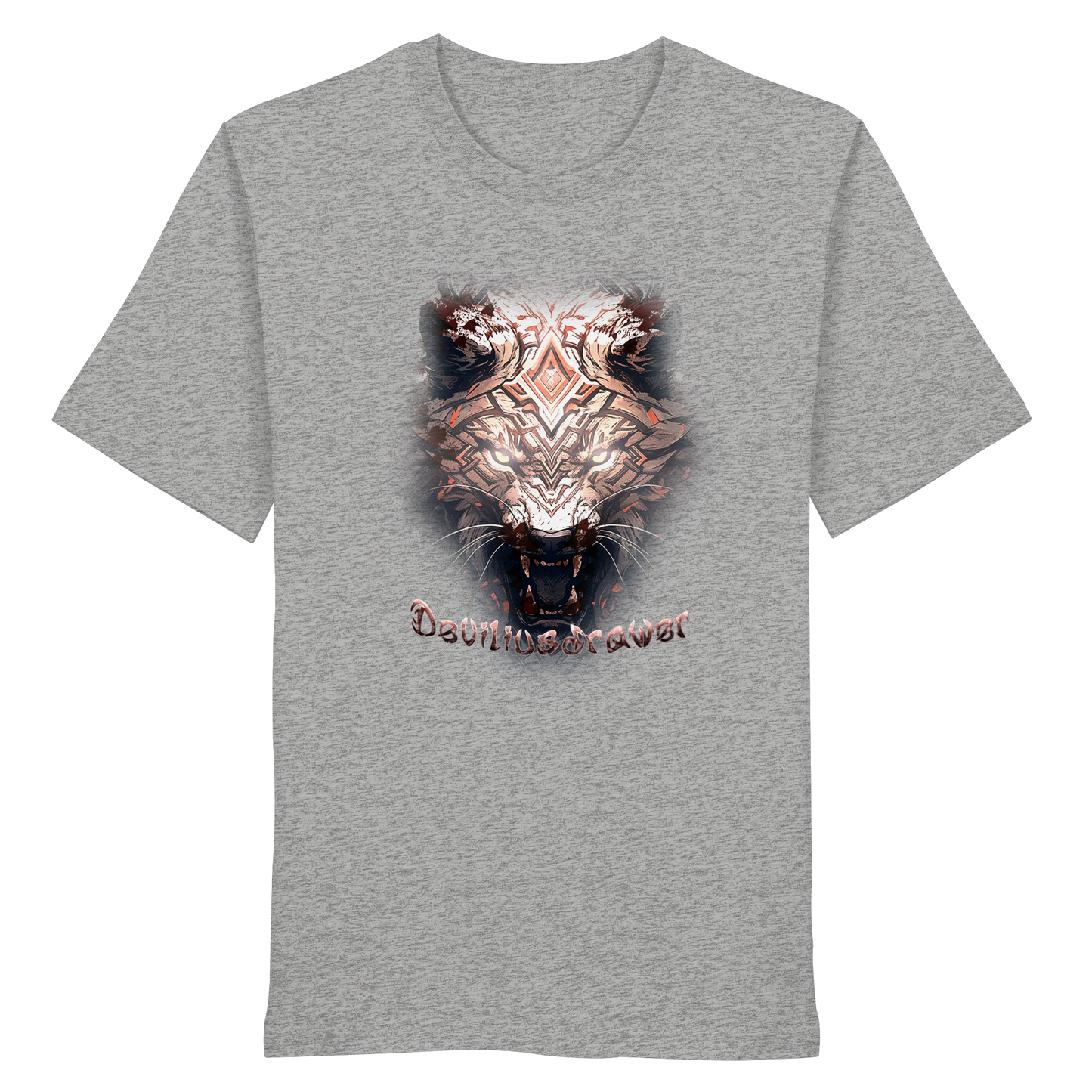 Deviliusdrawer Gold Metal Tiger - Organic Shirt