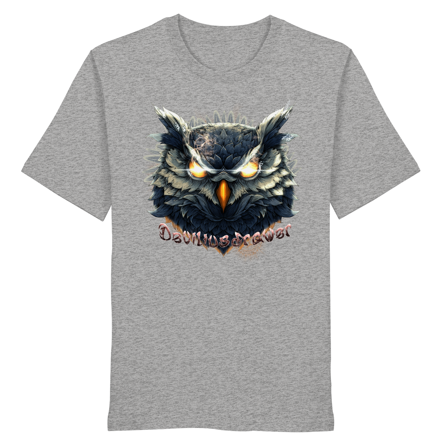 Deviliusdrawer Dark Fire Owl - Organic Shirt