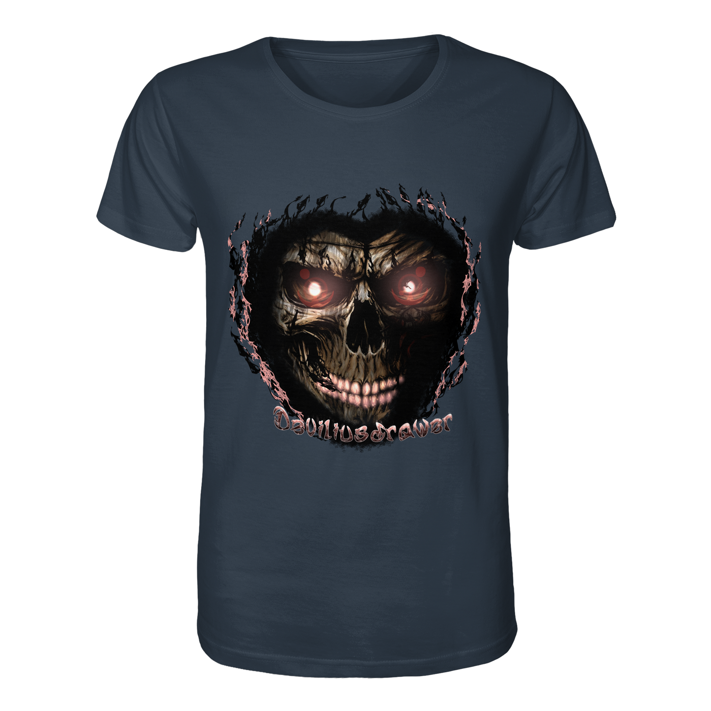 Deviliusdrawer Glow Skeleton - Organic Shirt