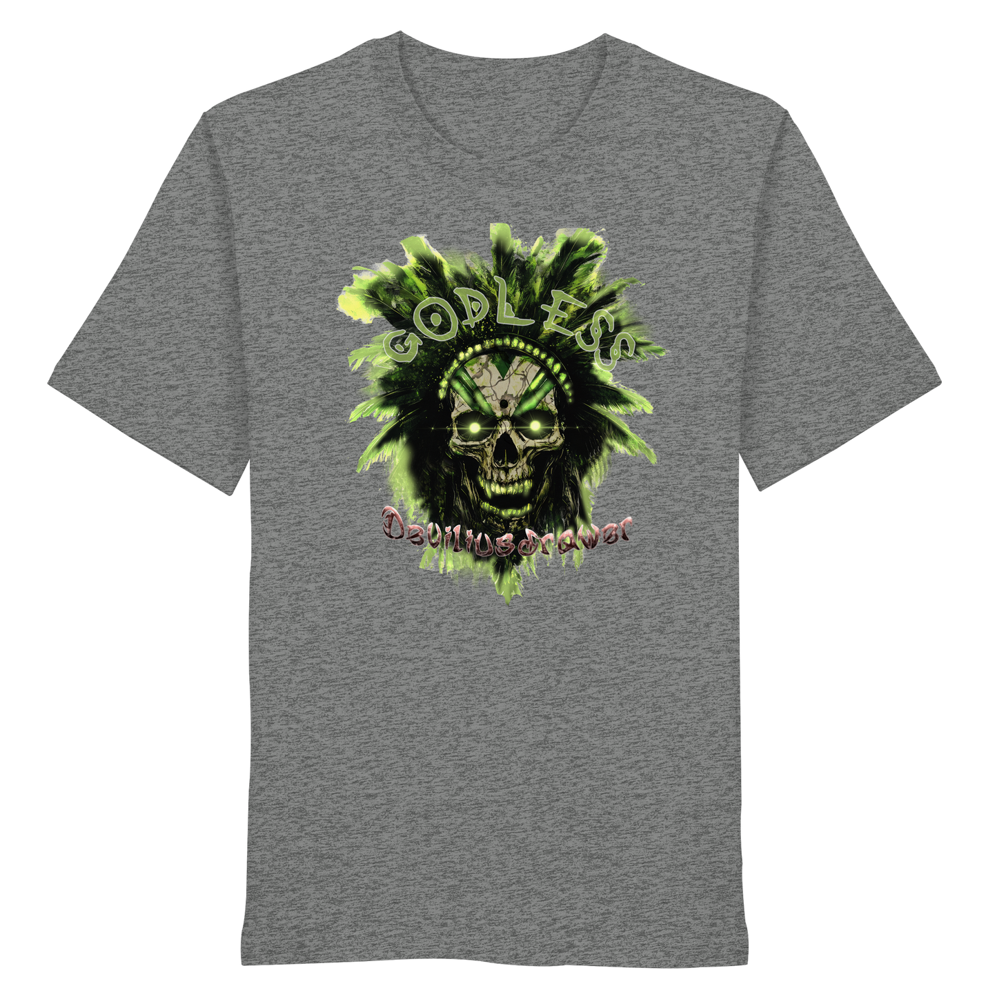 Deviliusdrawer Godless Skull - Organic Shirt