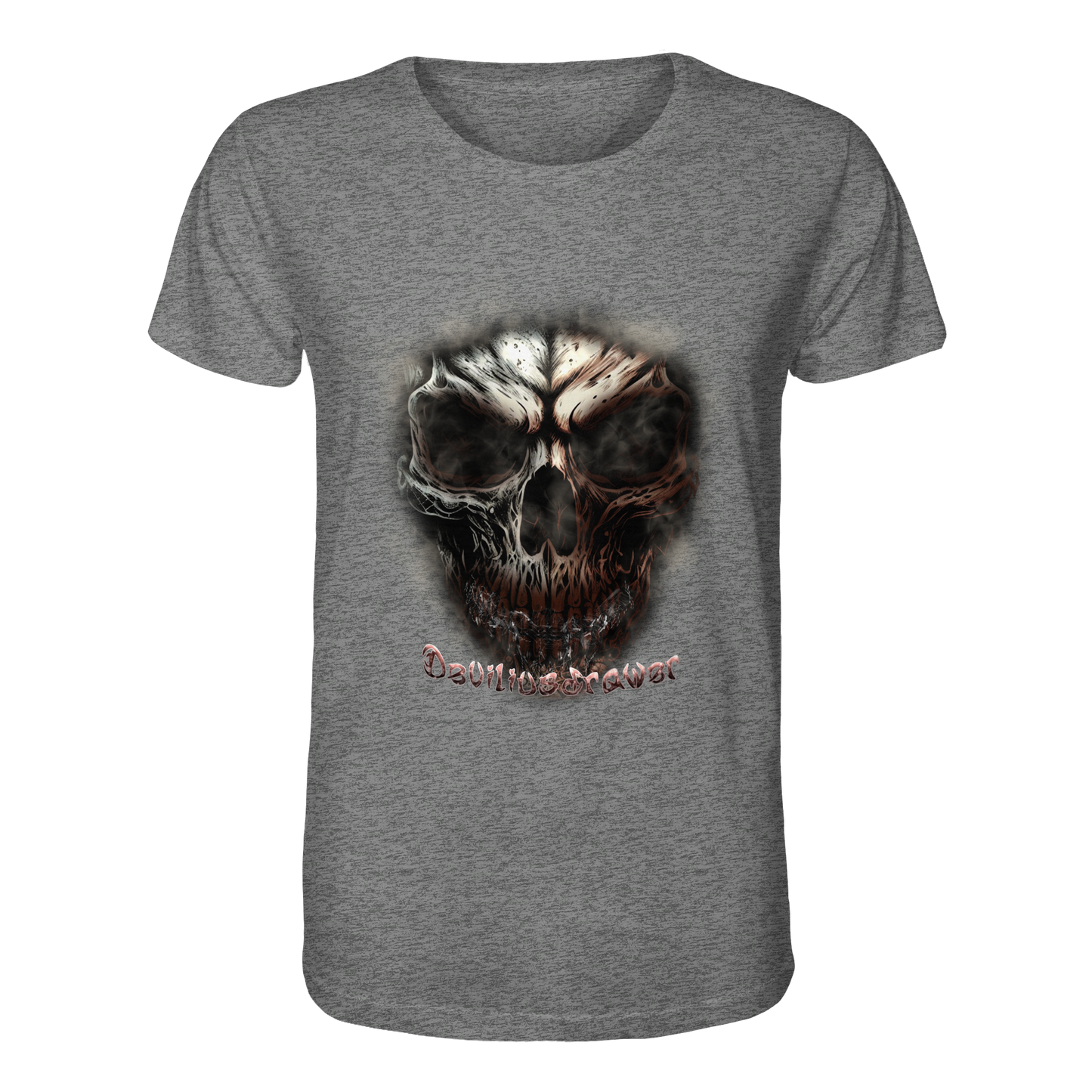 Deviliusdrawer Fire Skeleton - Organic Shirt
