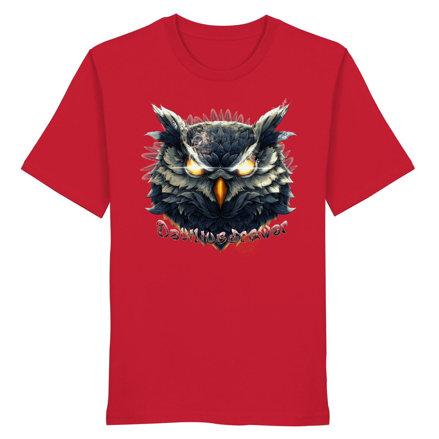 Deviliusdrawer Dark Fire Owl - Organic Shirt