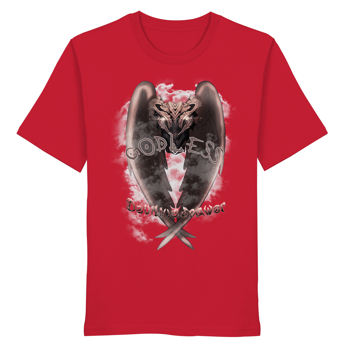 Deviliusdrawer Godless Owl - Organic Shirt