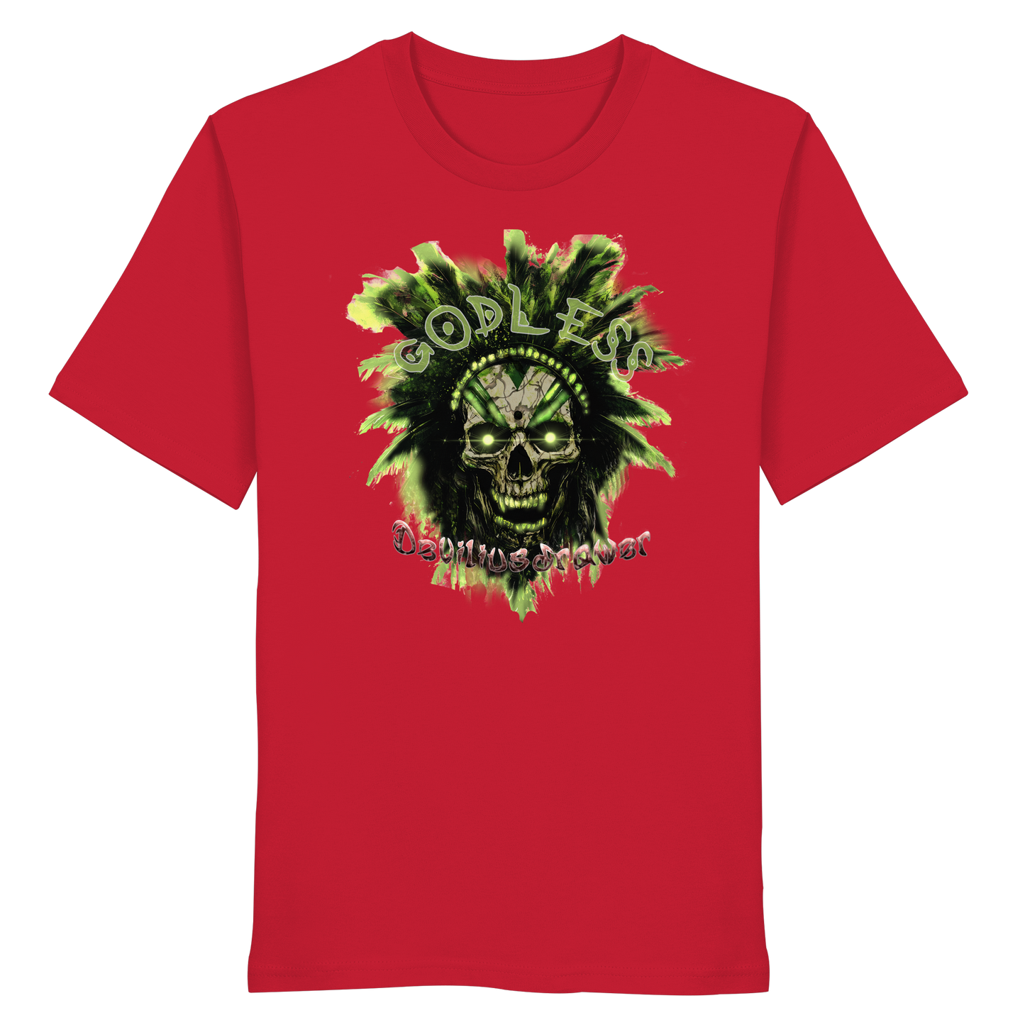 Deviliusdrawer Godless Skull - Organic Shirt