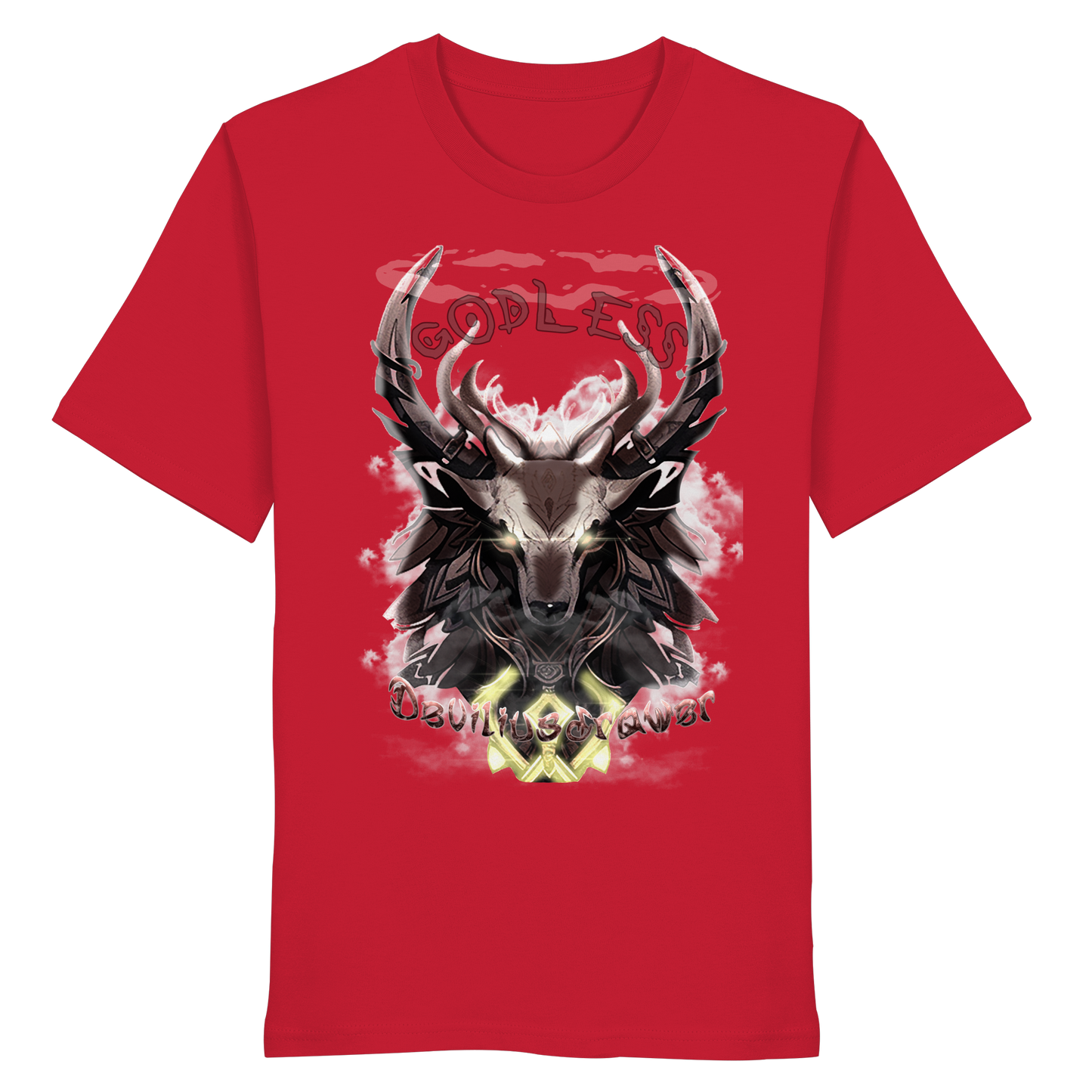Deviliusdrawer Godless Deer - Organic Shirt