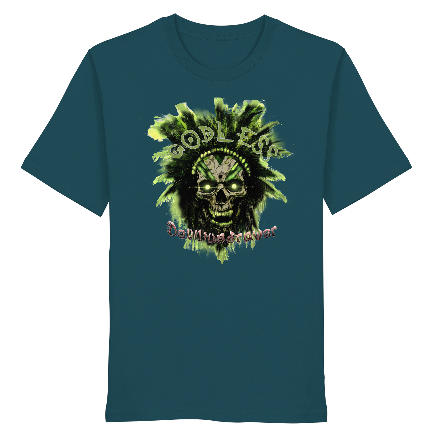Deviliusdrawer Godless Skull - Organic Shirt