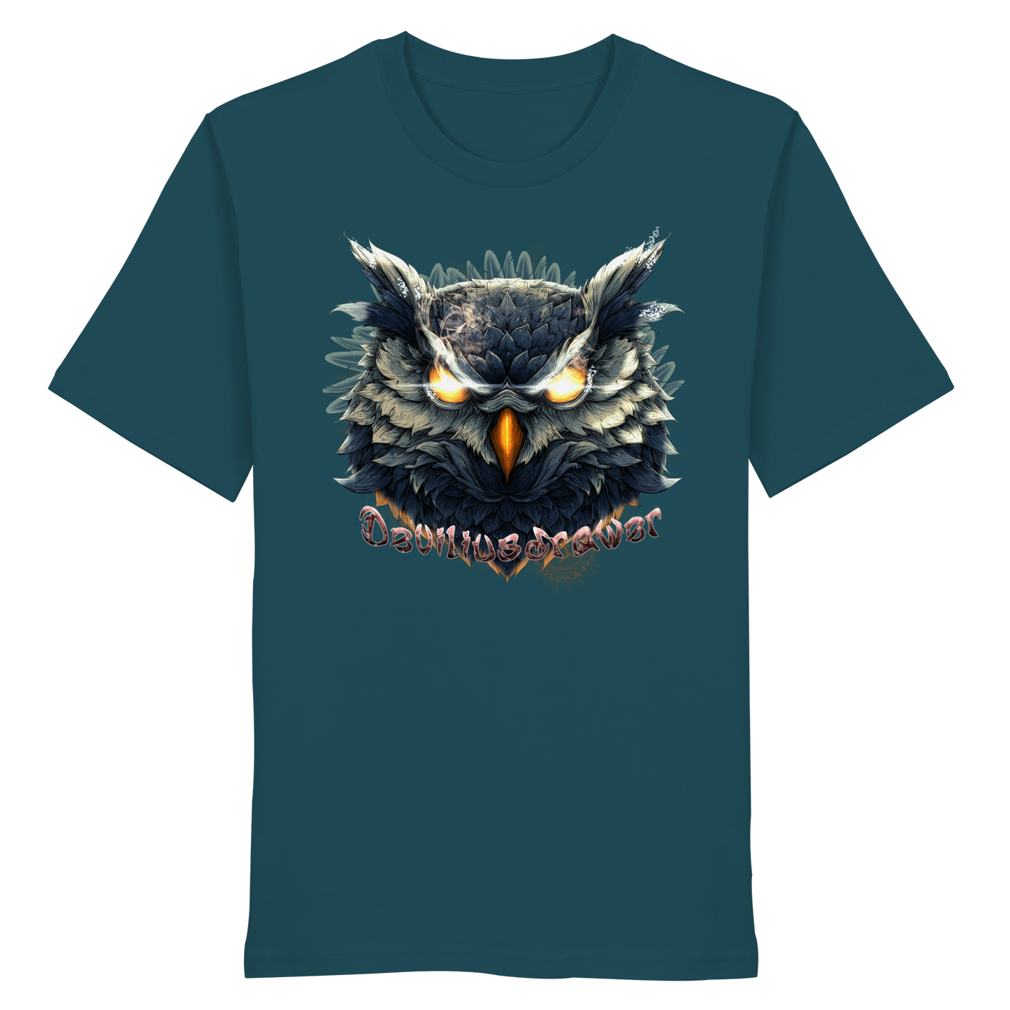 Deviliusdrawer Dark Fire Owl - Organic Shirt
