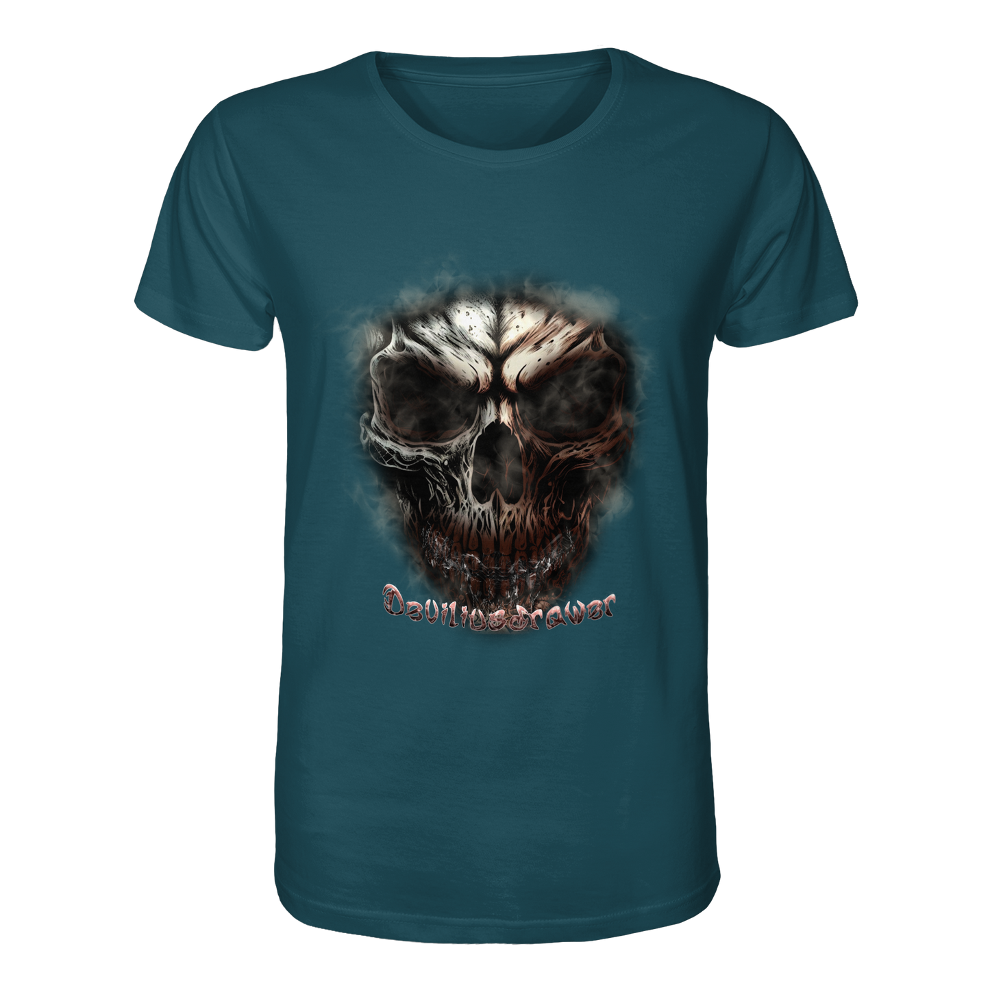 Deviliusdrawer Fire Skeleton - Organic Shirt