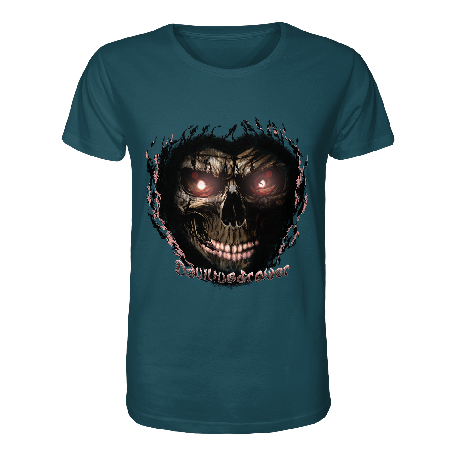 Deviliusdrawer Glow Skeleton - Organic Shirt