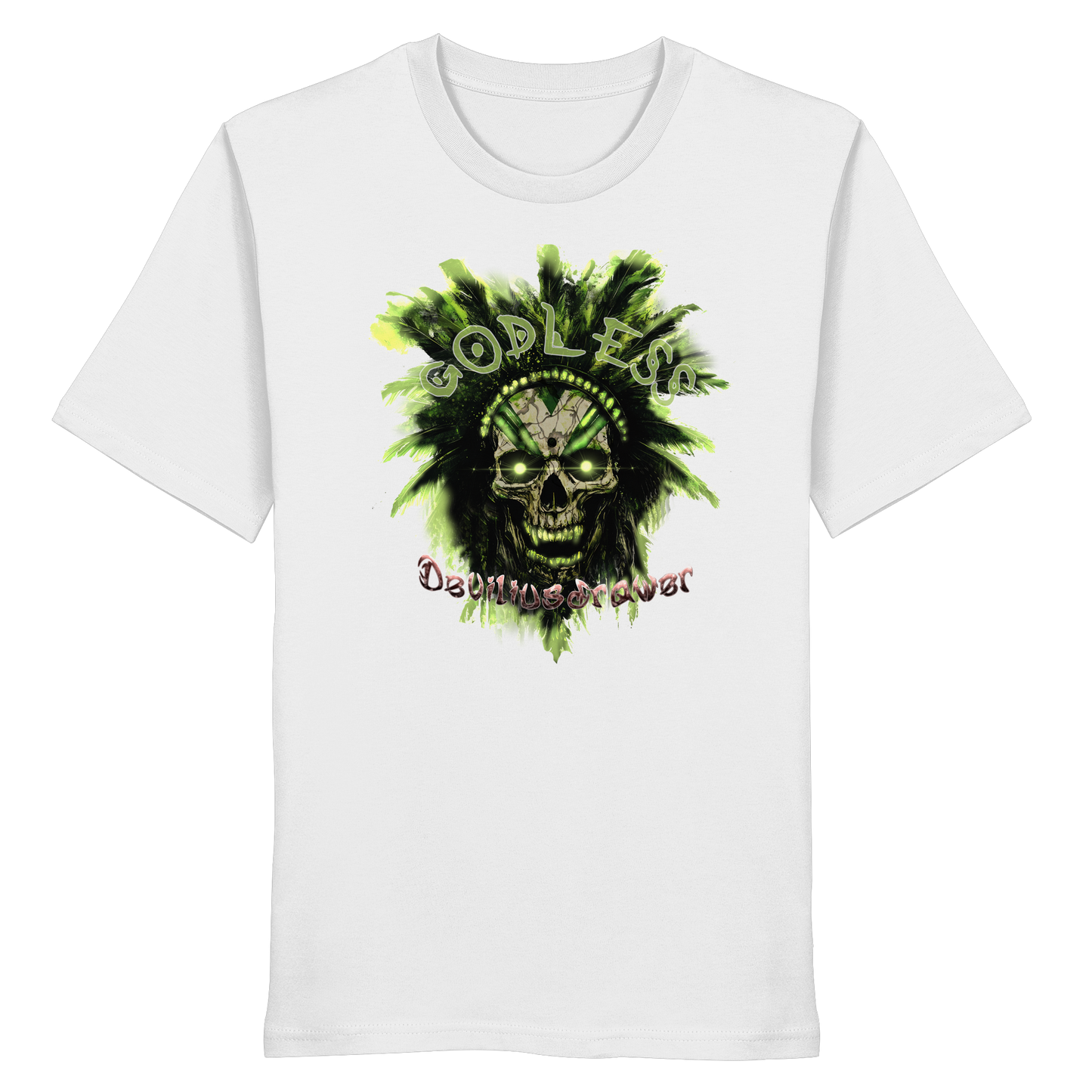 Deviliusdrawer Godless Skull - Organic Shirt