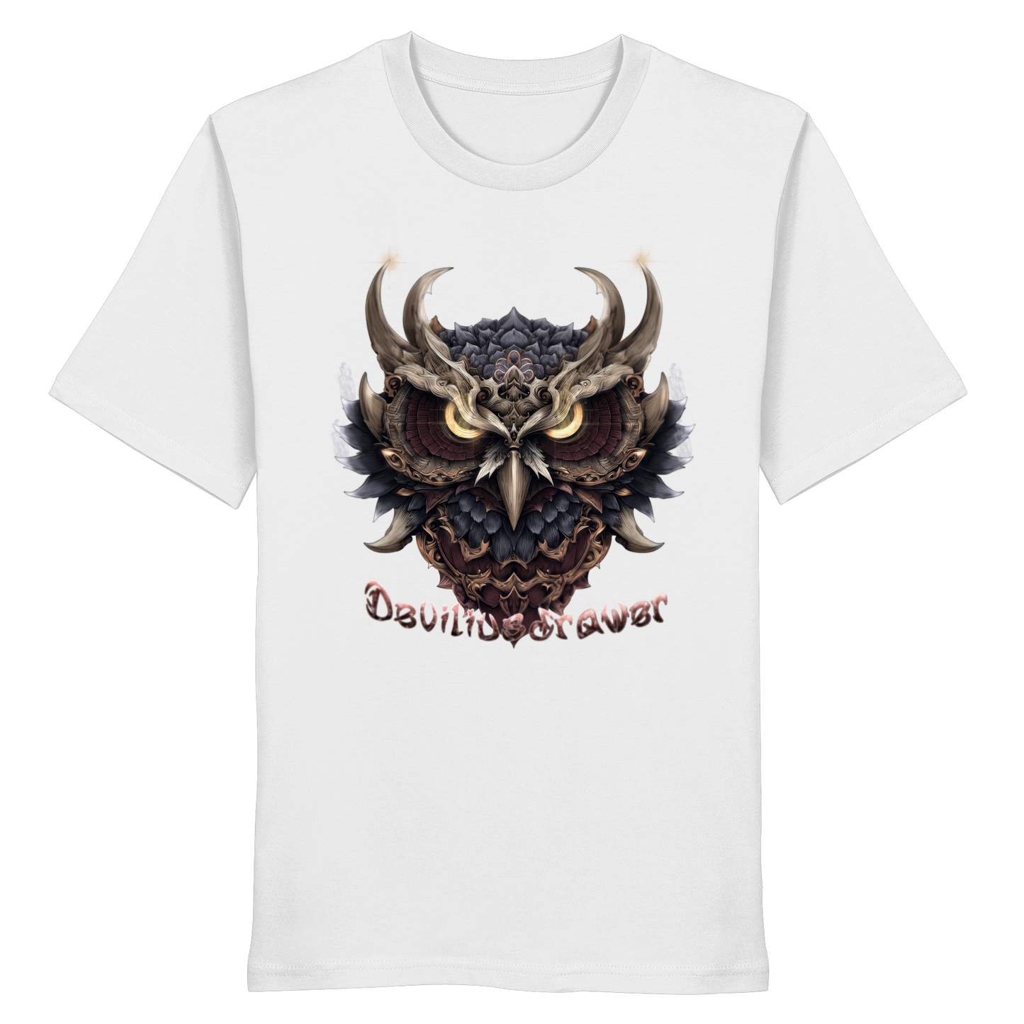 Deviliusdrawer Golden Owl - Organic Shirt