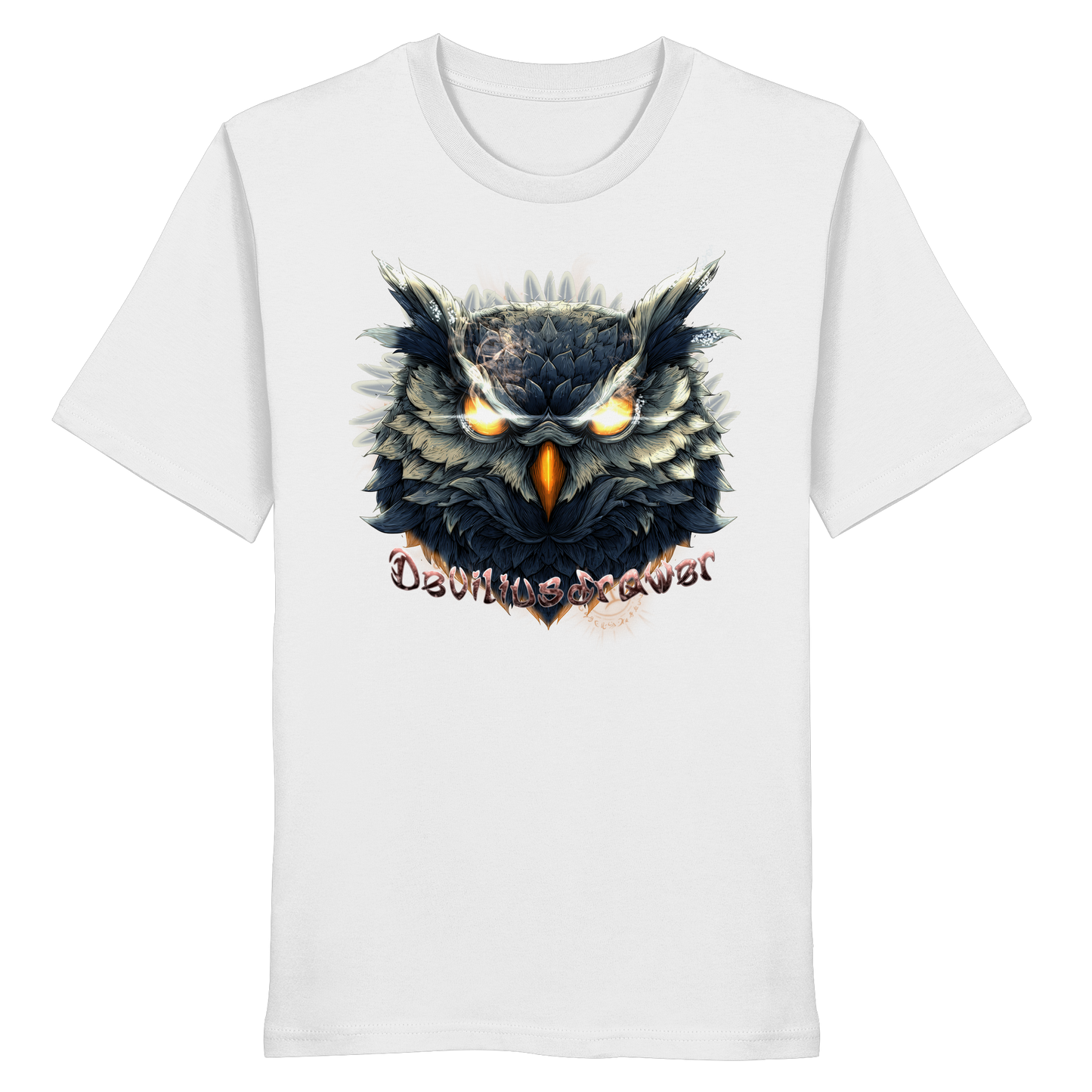 Deviliusdrawer Dark Fire Owl - Organic Shirt