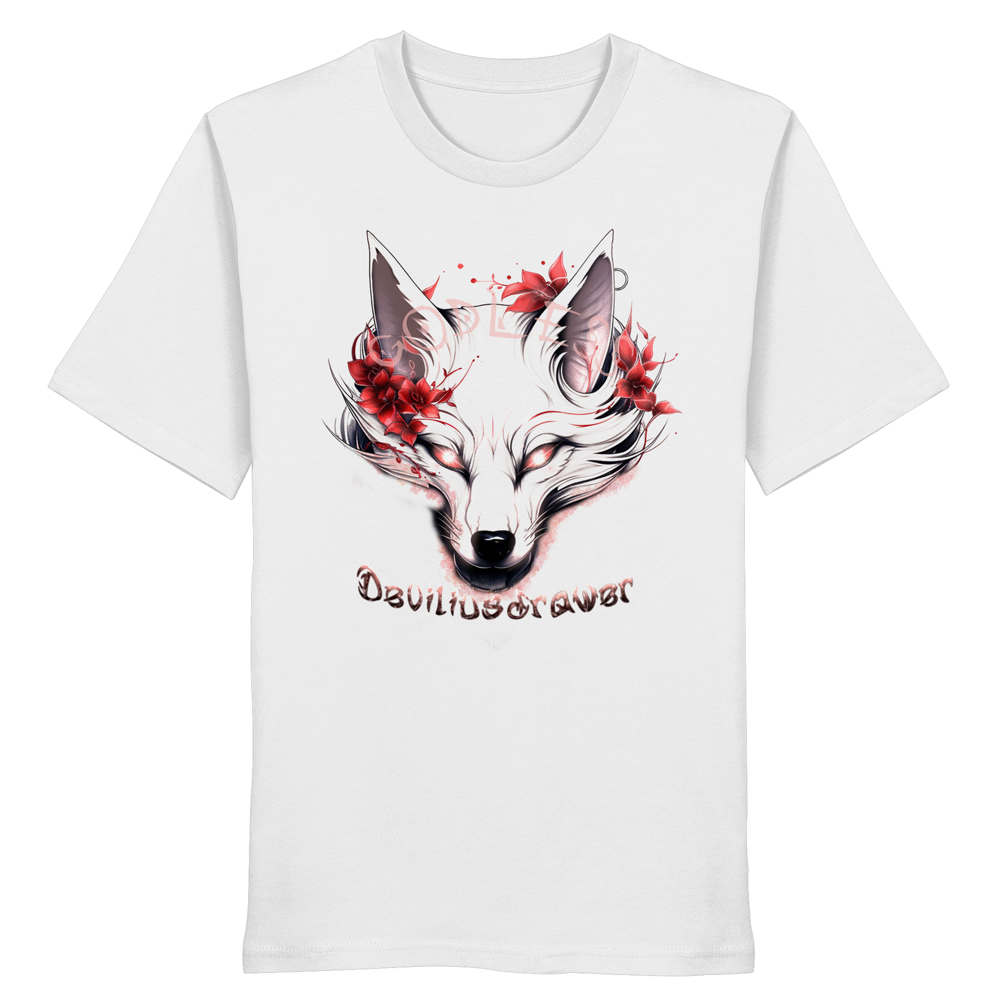 Deviliusdrawer Kitsune Wolf - Organic Shirt