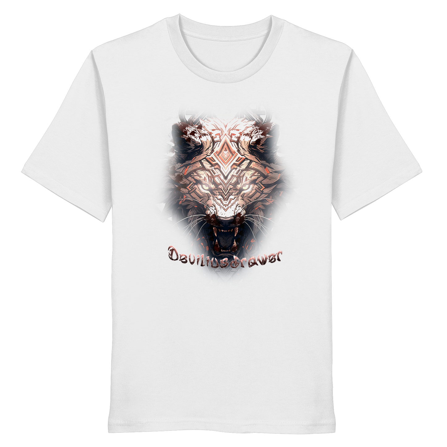 Deviliusdrawer Gold Metal Tiger - Organic Shirt