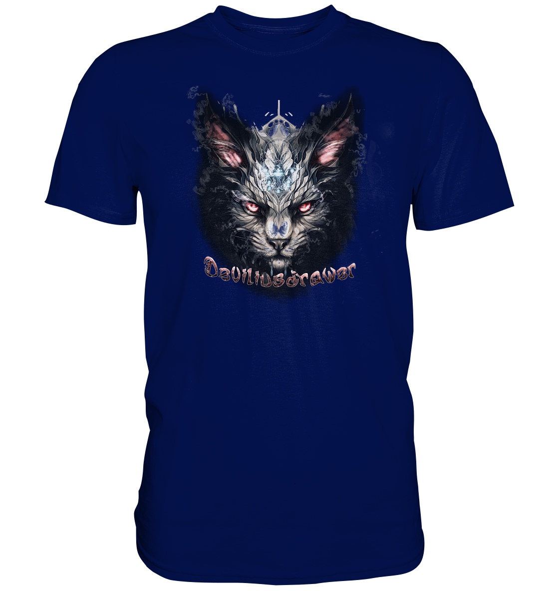 Deviliusdrawer Myshtical Redeyed Cat - Premium Shirt