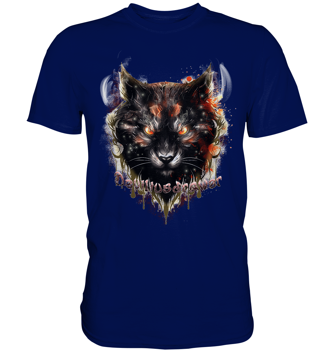 Deviliusdrawer Red Devil Cat - Premium Shirt